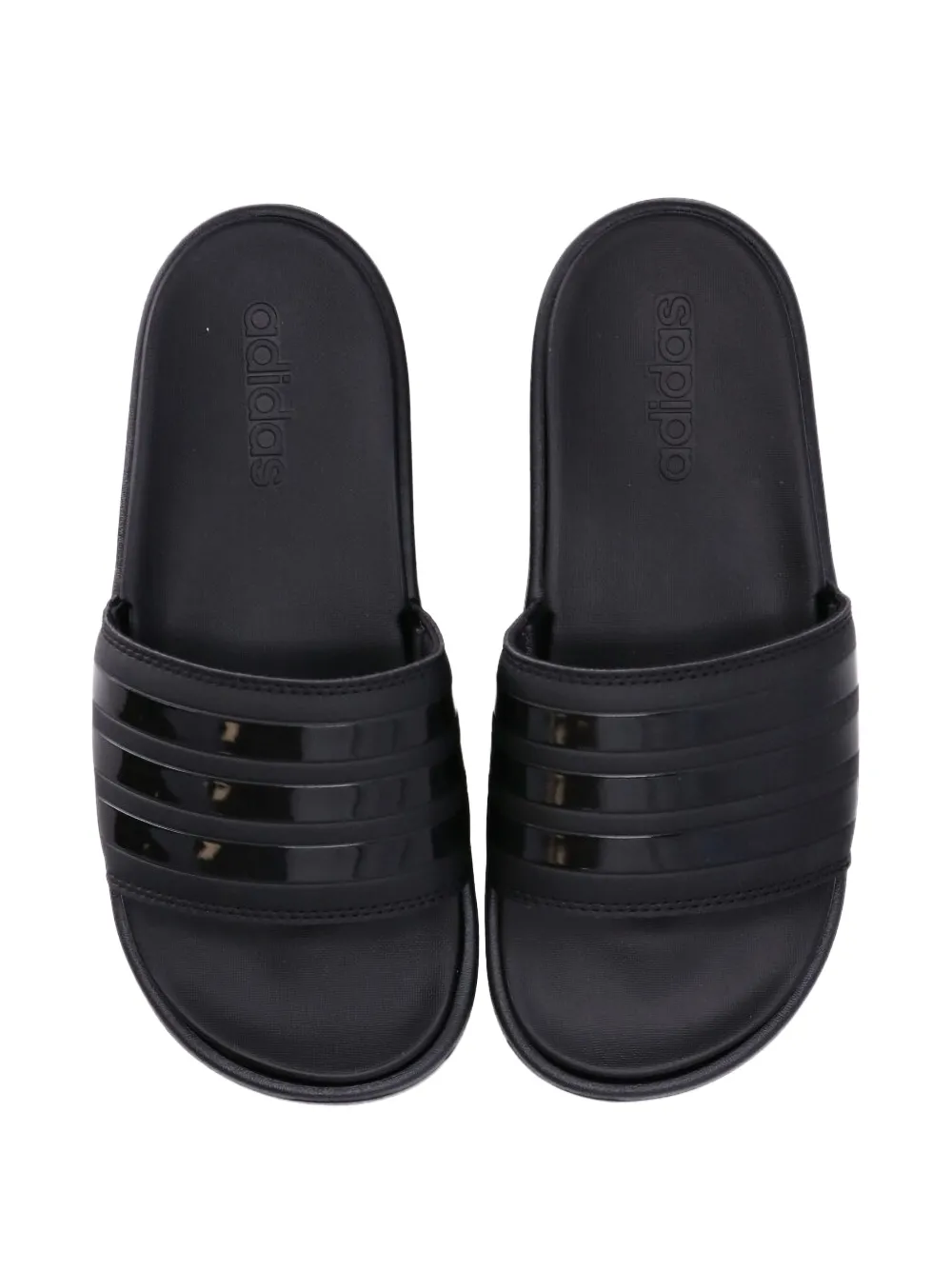 adidas Adilette slippers met plateauzool Zwart