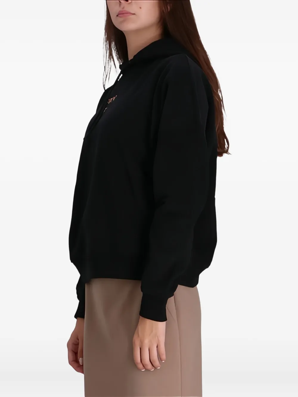 BOSS Hoodie met logoprint Zwart