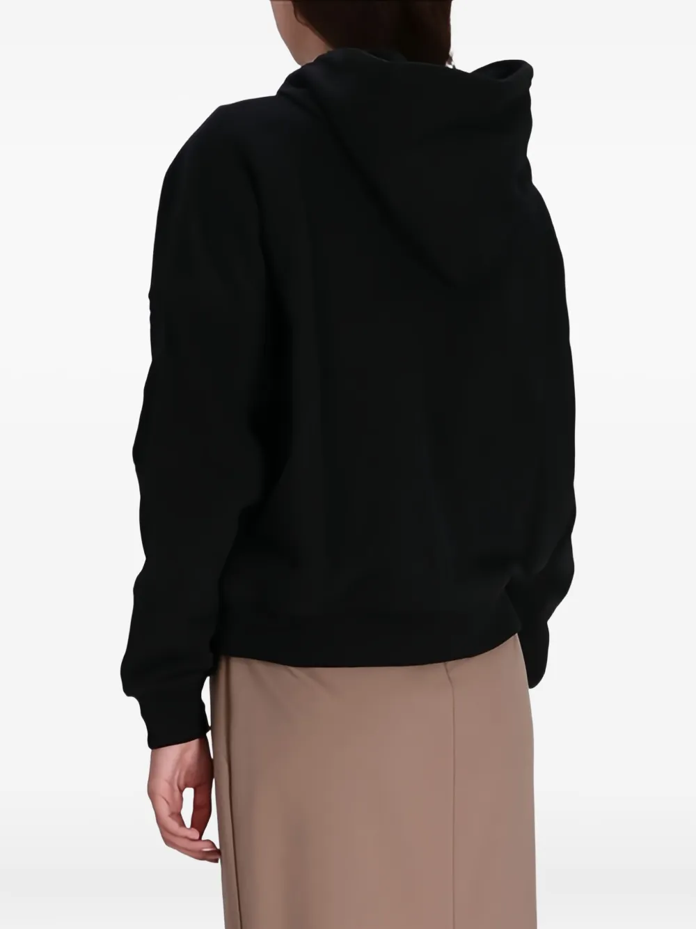 BOSS Hoodie met logoprint Zwart