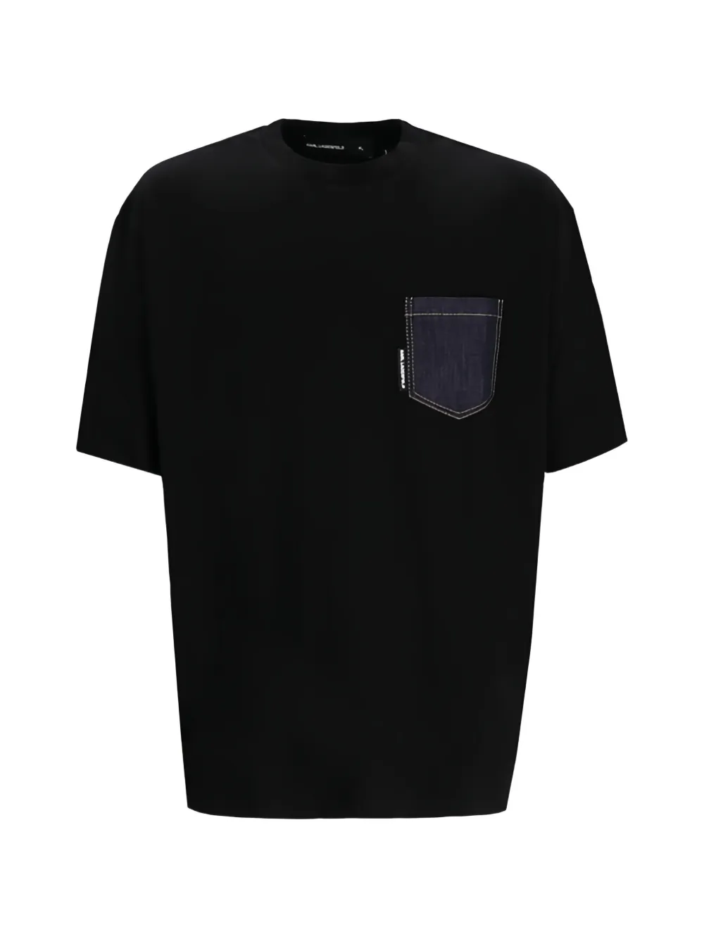 Karl Lagerfeld crew-neck pocket T-shirt - Nero