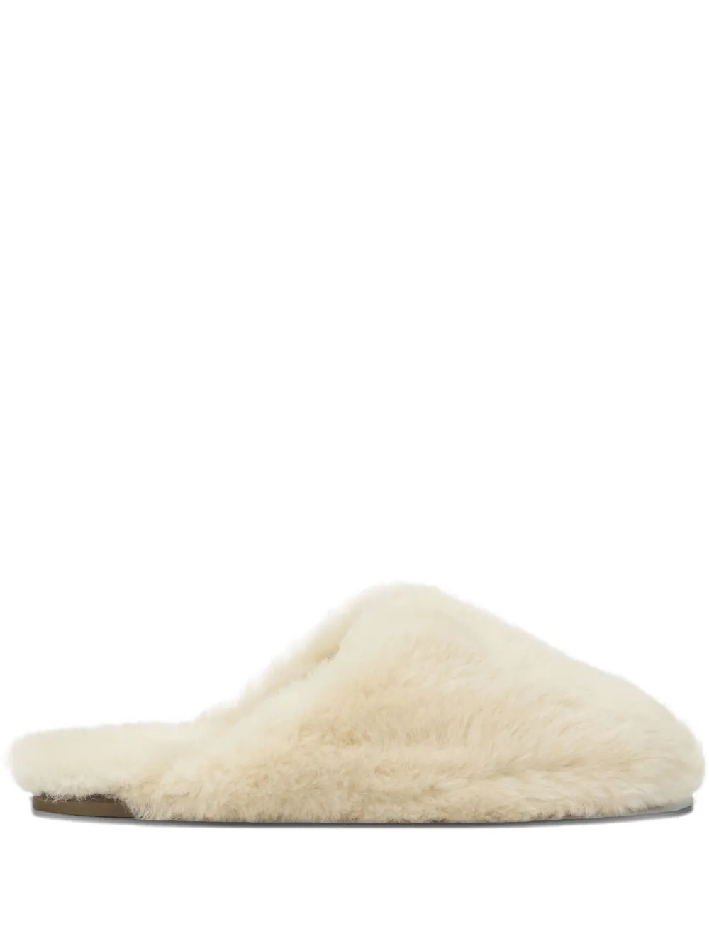 Aeyde Slippers Rega in shearling - Toni neutri