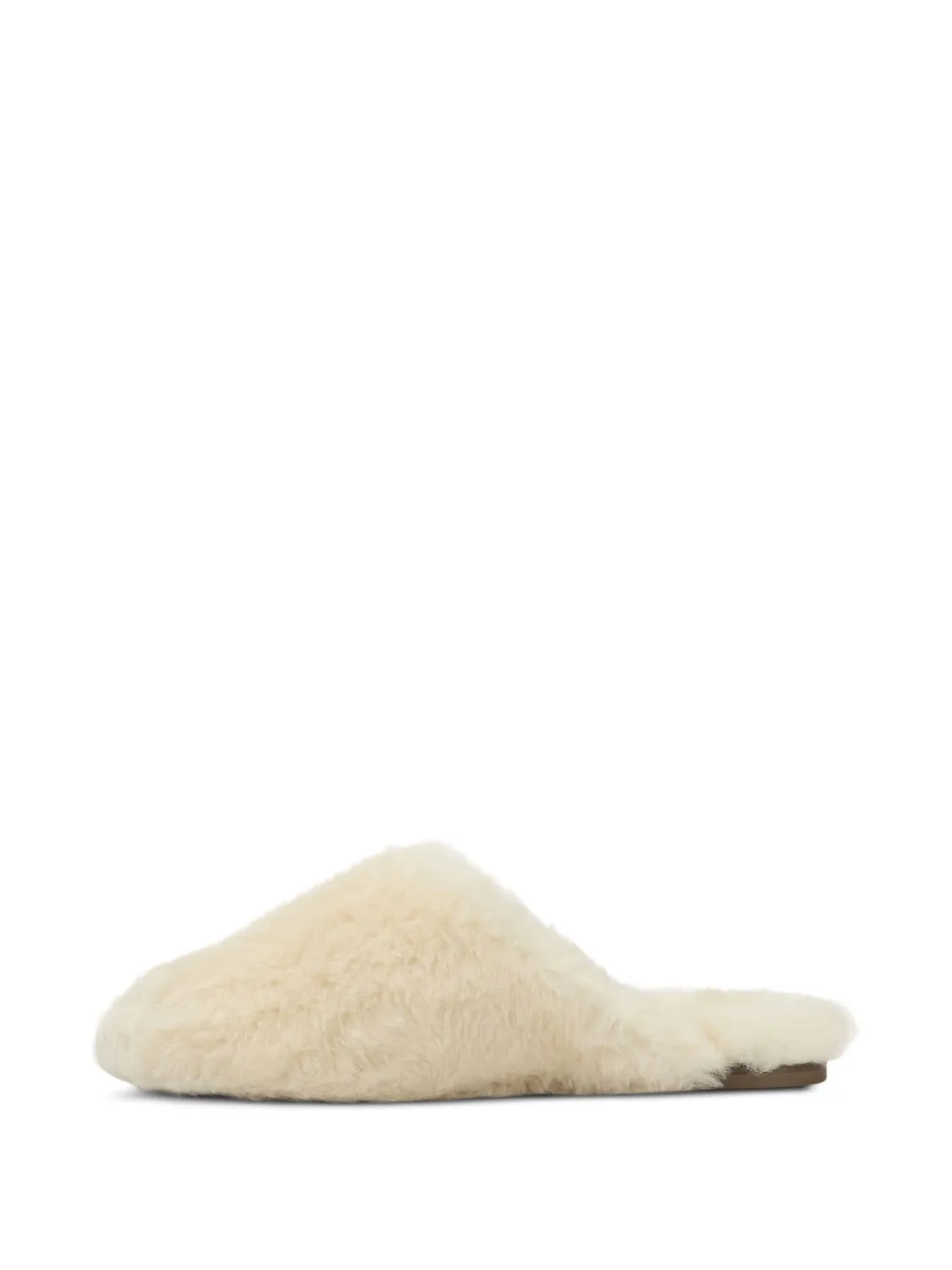 Aeyde Rega lammy slippers Beige