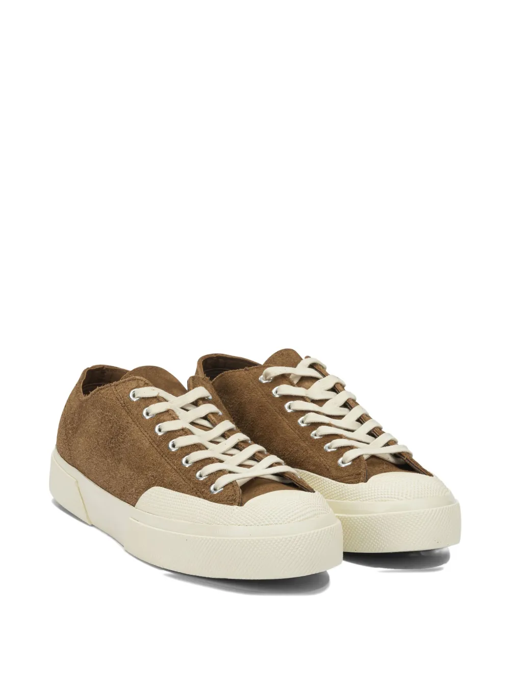 Superga 2432 Suede Lace-up Sneakers In Brown