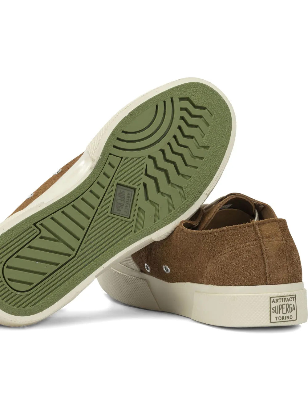 Superga 2432 Suede Lace-up Sneakers In Brown