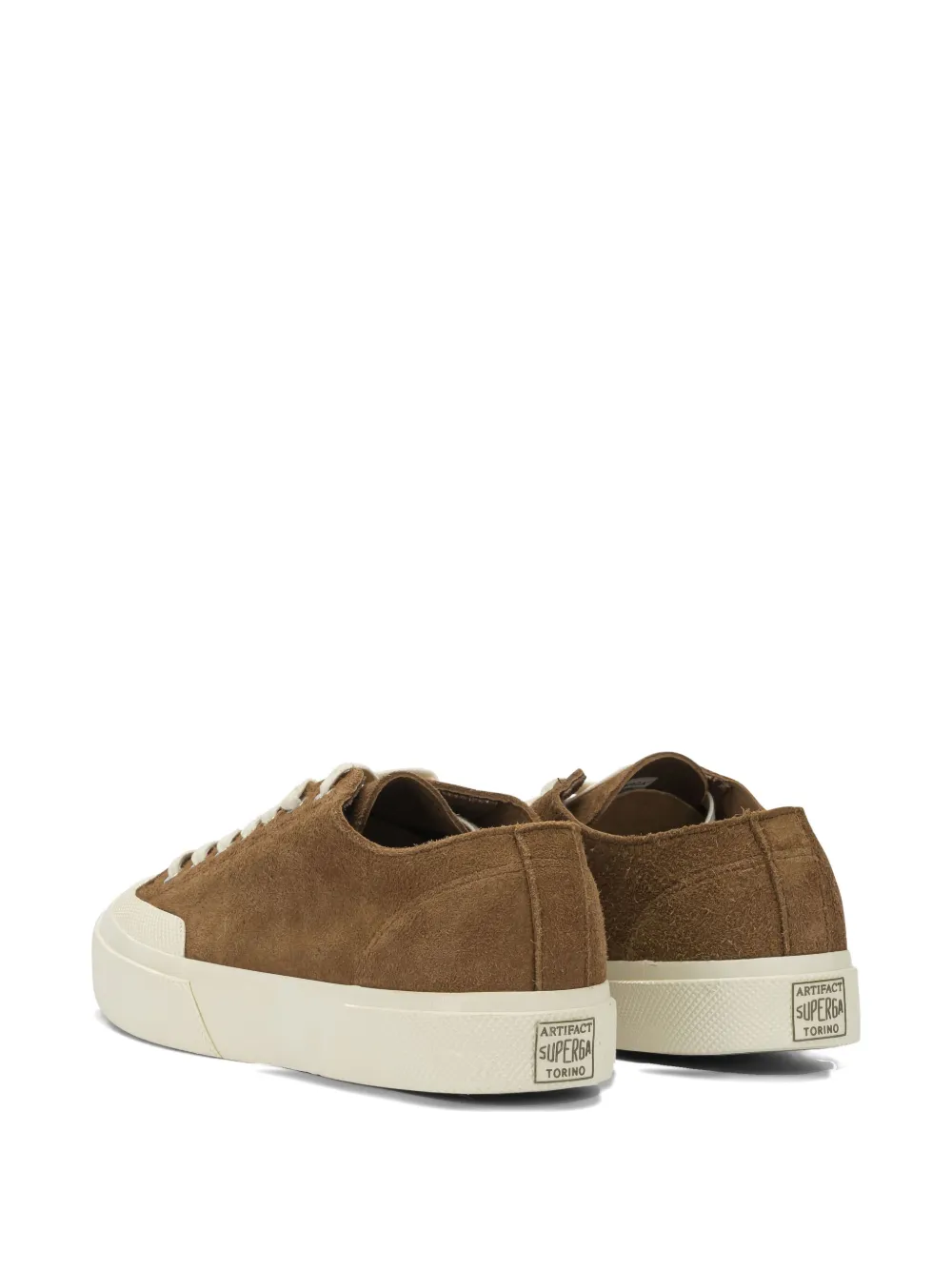 Superga 2432 Suede Lace-up Sneakers In Brown