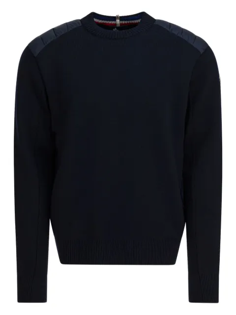 Moncler Grenoble padded-shoulder sweater