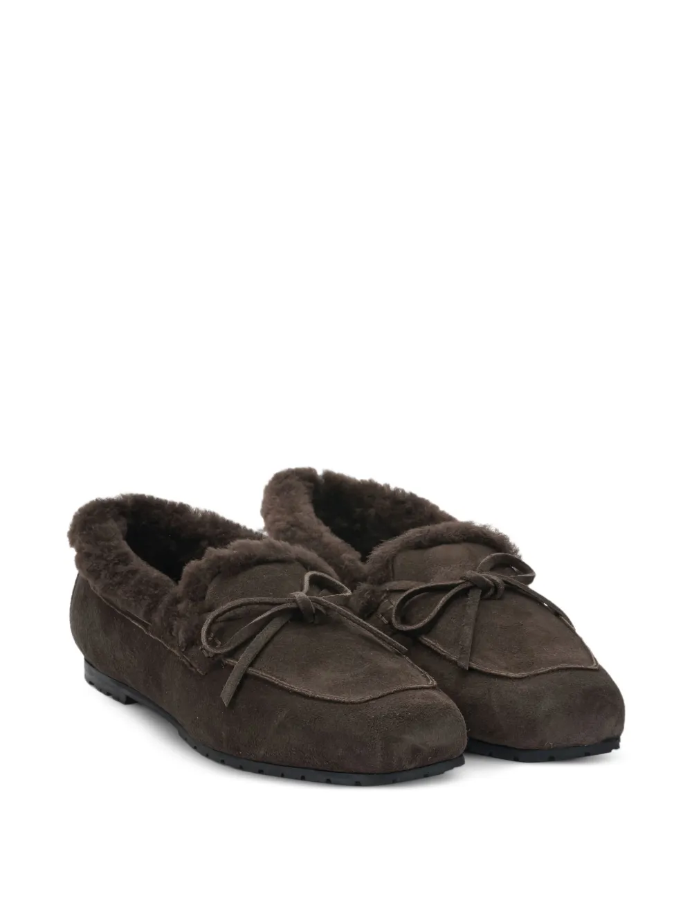 Aeyde Jesper suède loafers Bruin