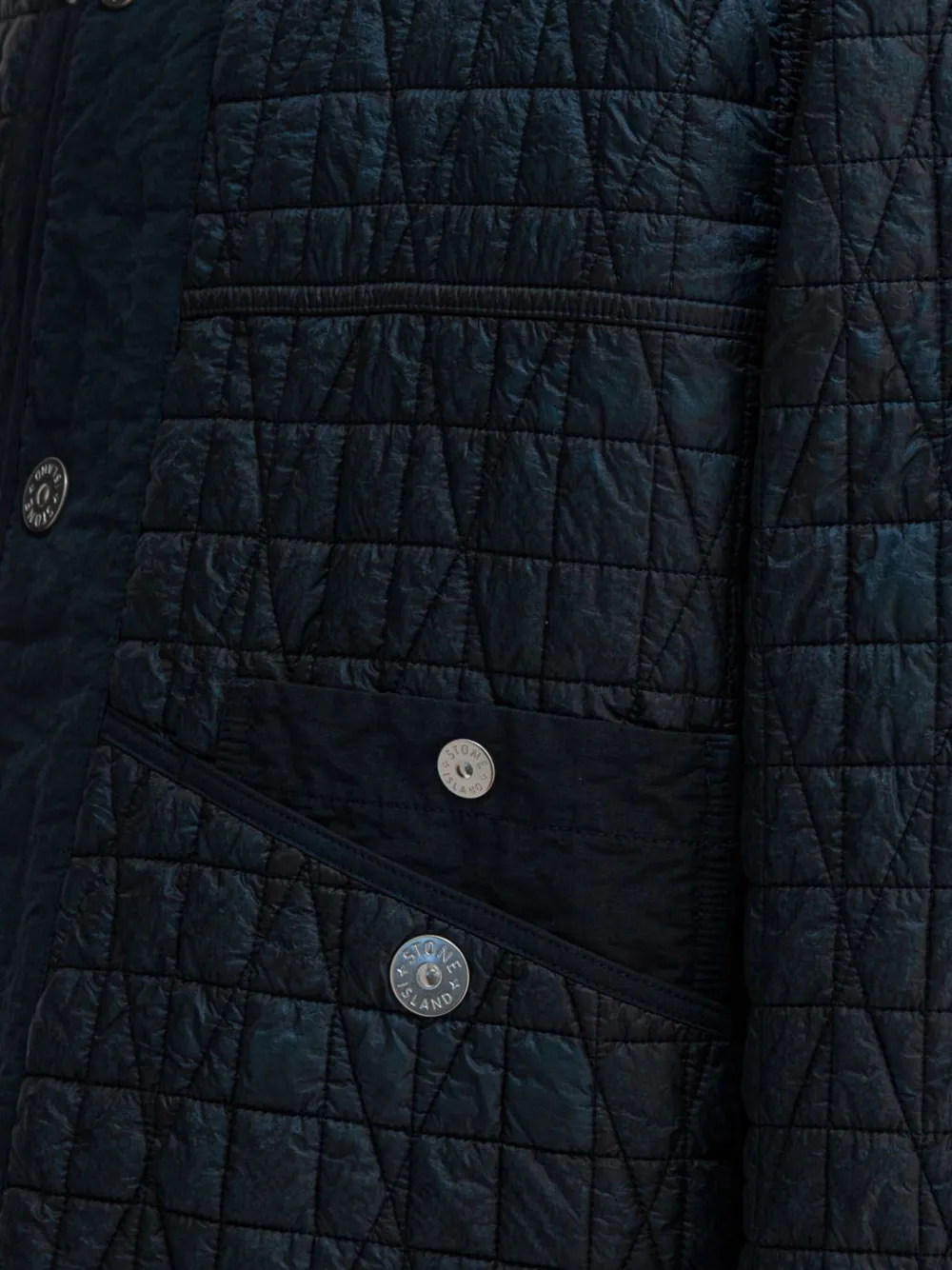 Stone Island Ylon Reps-tc Corrosion Treatment Jacket In Blue