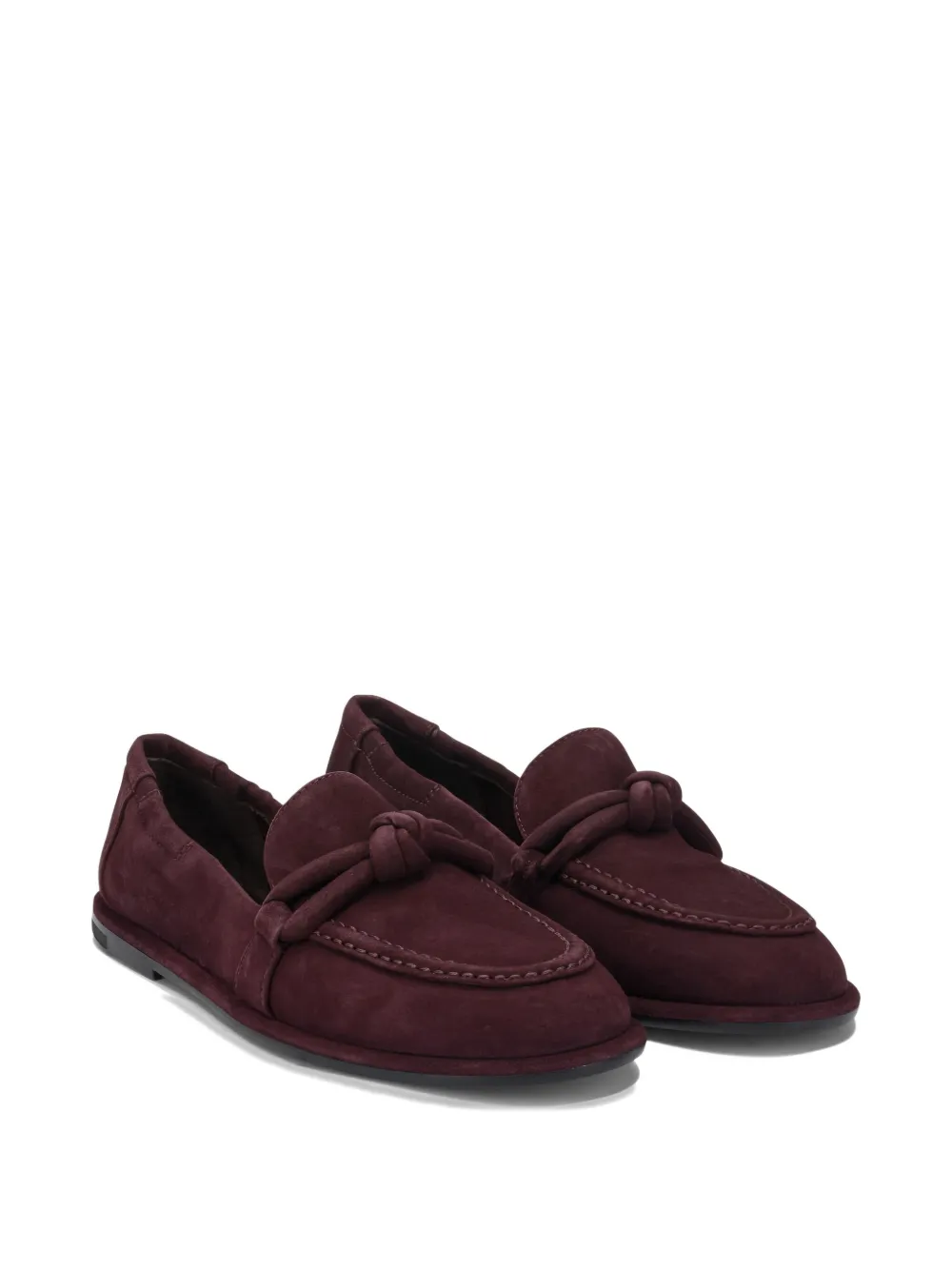 Pomme D´Or Loafers met geknoopt detail Paars