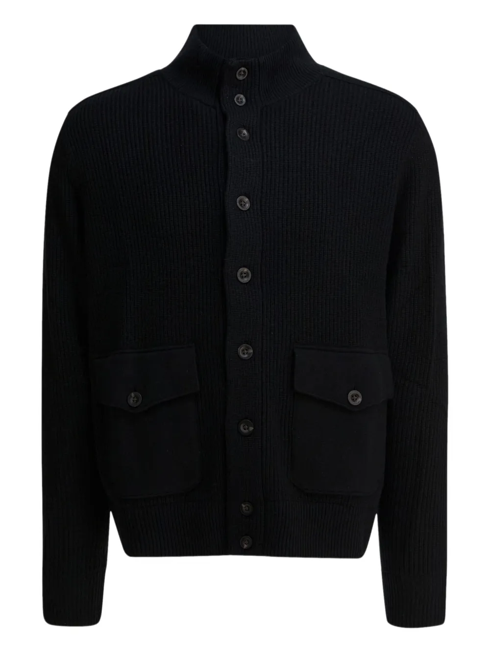 Polo Ralph Lauren Wollen vest met opstaande hals Zwart