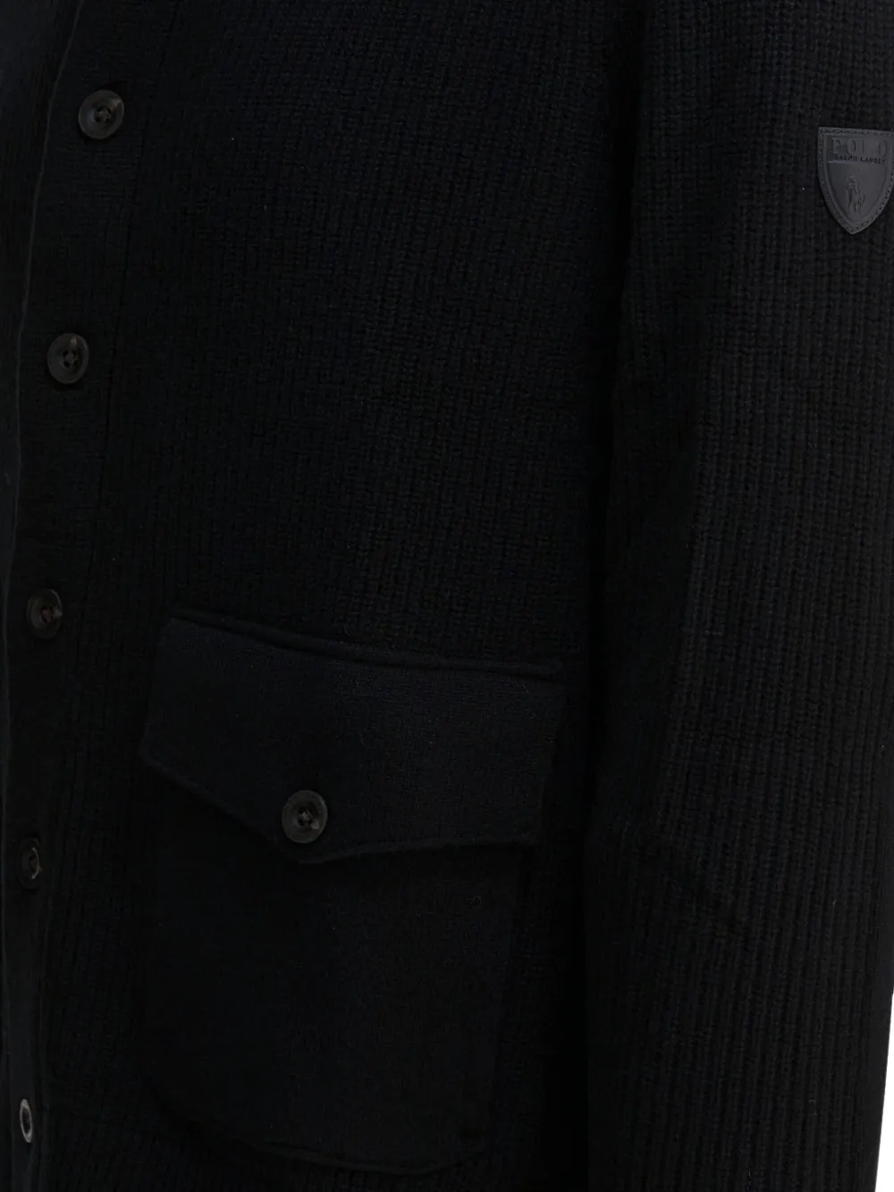 Polo Ralph Lauren Wollen vest met opstaande hals Zwart