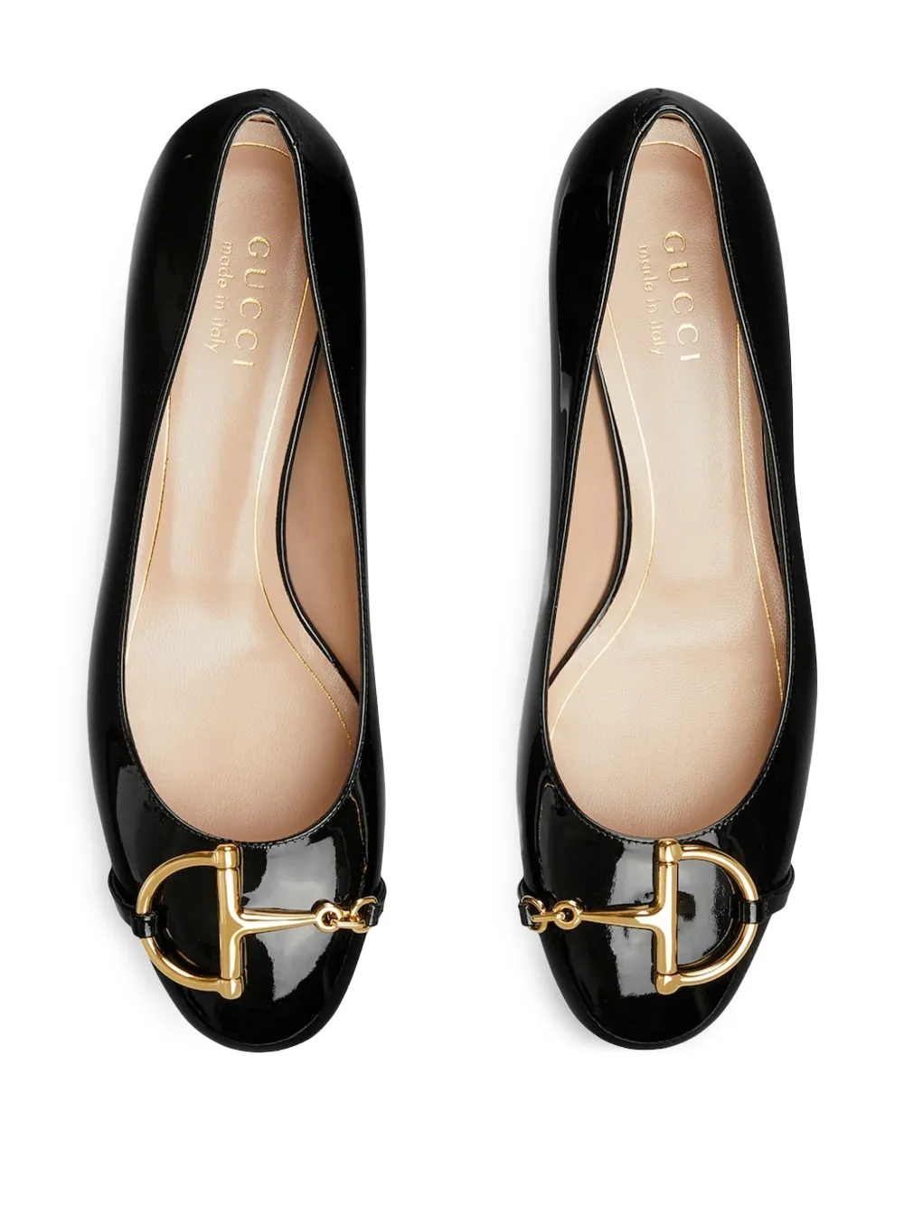 Gucci 25 mm horsebit leren pumps Zwart