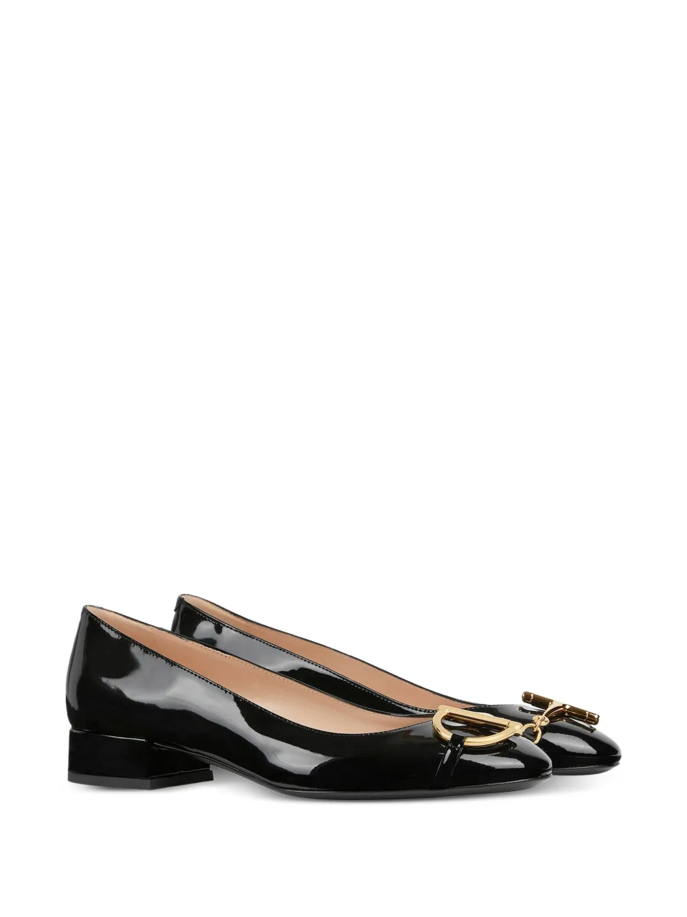 Gucci 25 mm horsebit leren pumps Zwart