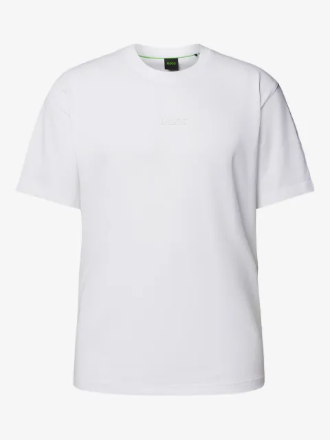 BOSS cotton-jersey T-shirt with logo detail