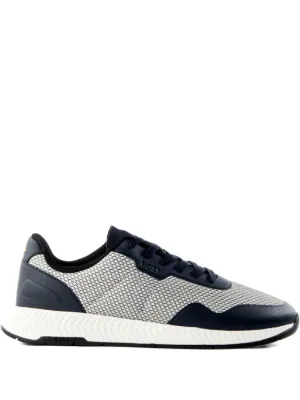 HUGO lace-up Sneakers | Blue | FARFETCH JO