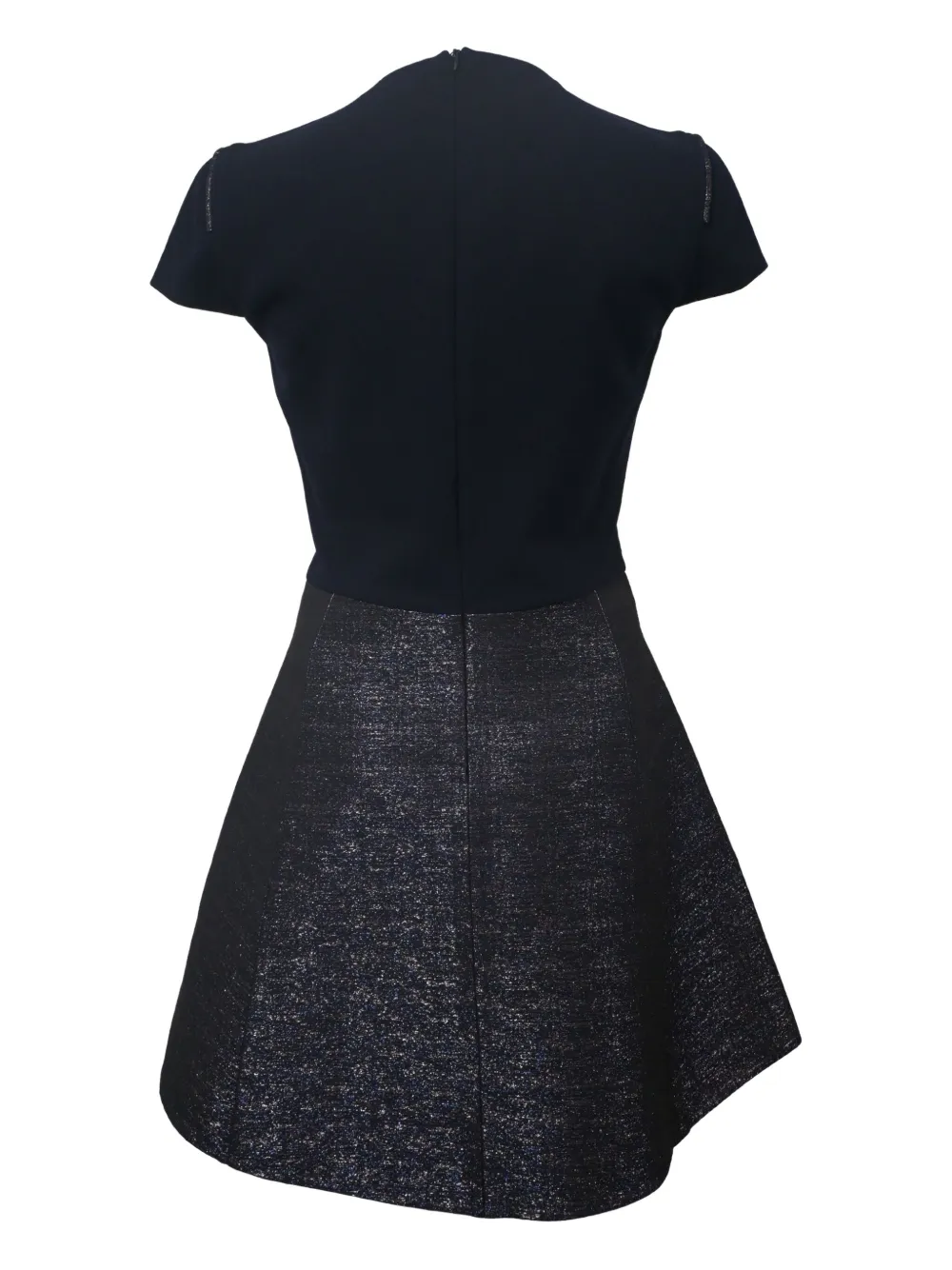 MAJE Pre-owned Granaig Short-sleeve Mini Dress In Blue