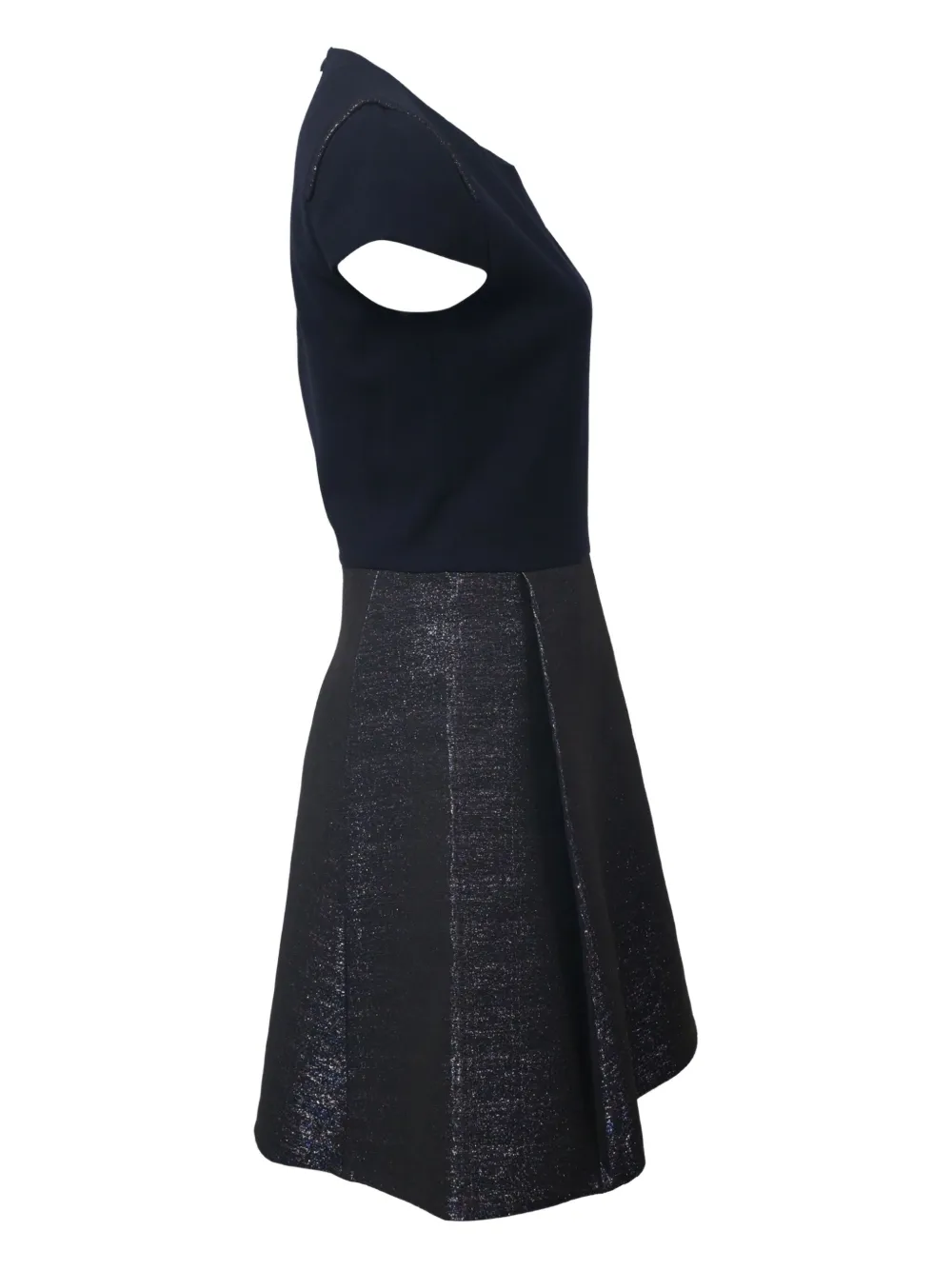 MAJE Pre-owned Granaig Short-sleeve Mini Dress In Blue