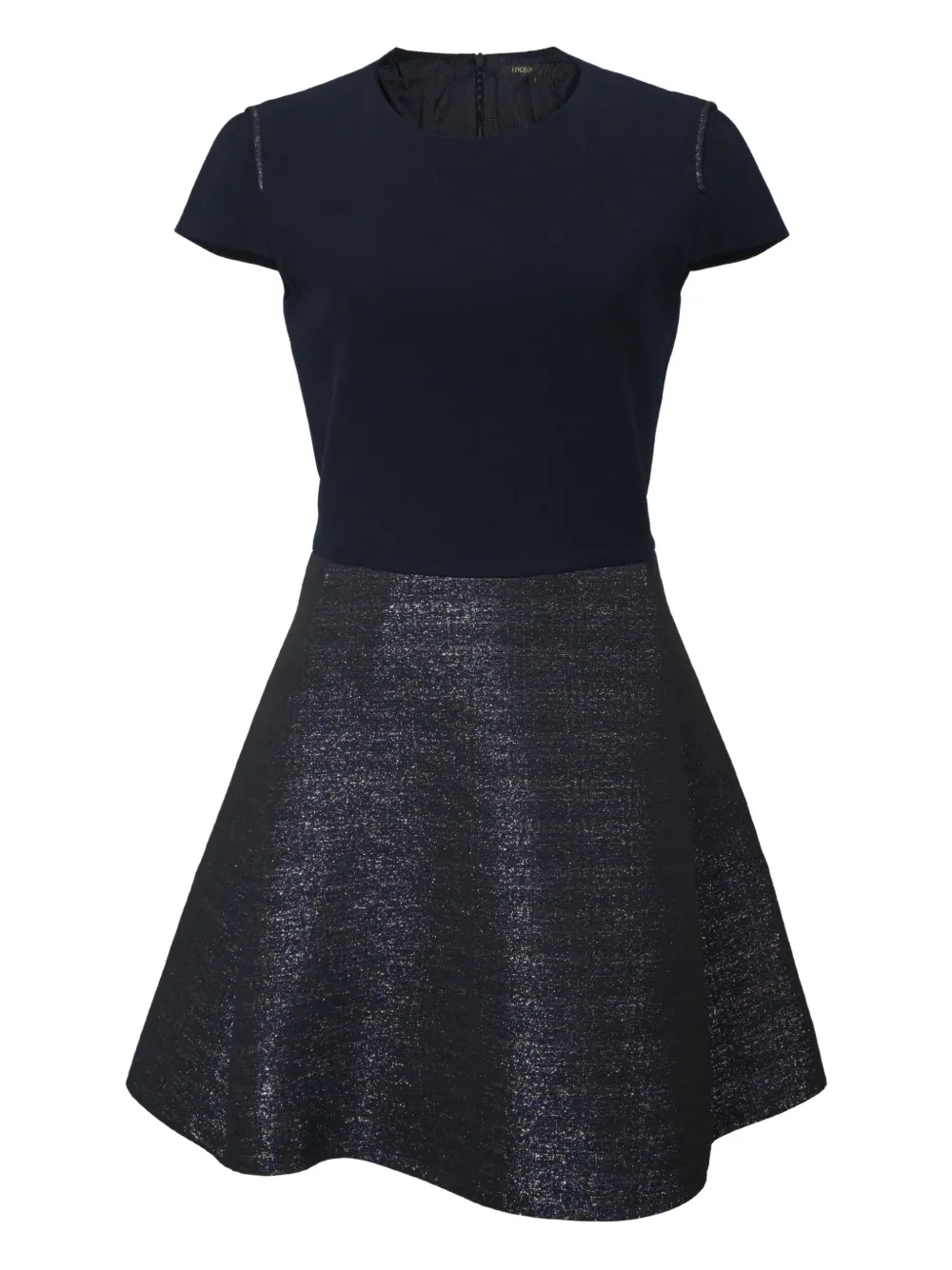 MAJE Pre-owned Granaig Short-sleeve Mini Dress In Blue