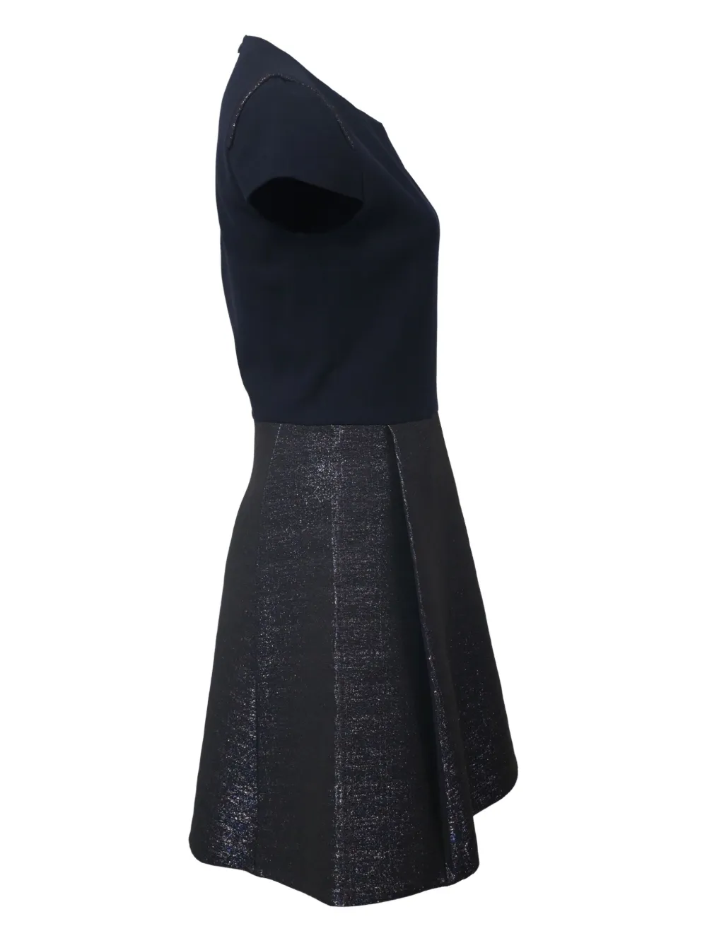 Maje Granaig mini-jurk met korte mouwen - Blauw