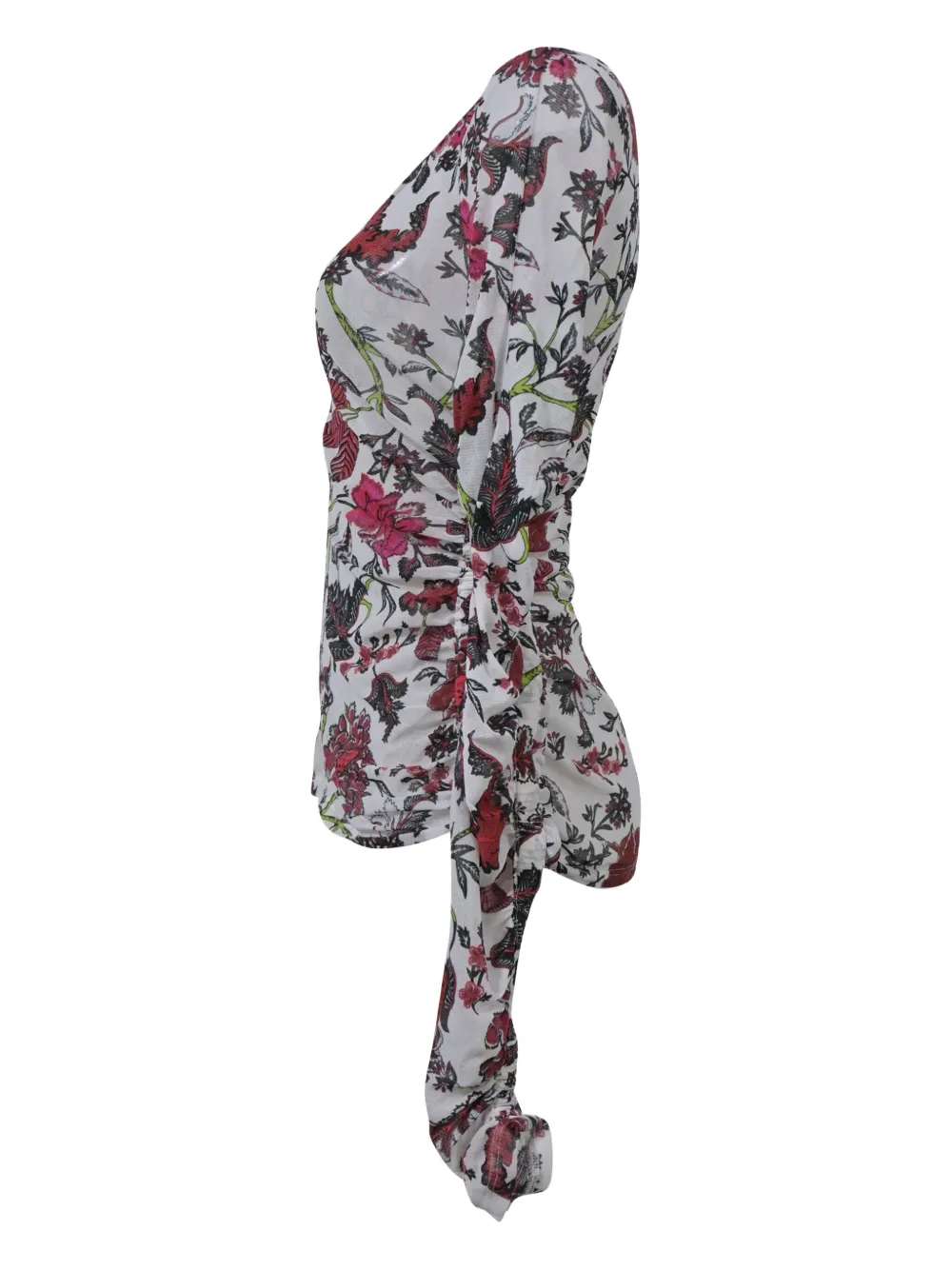 DIANE VON FURSTENBERG Pre-owned Floral-print Top In White