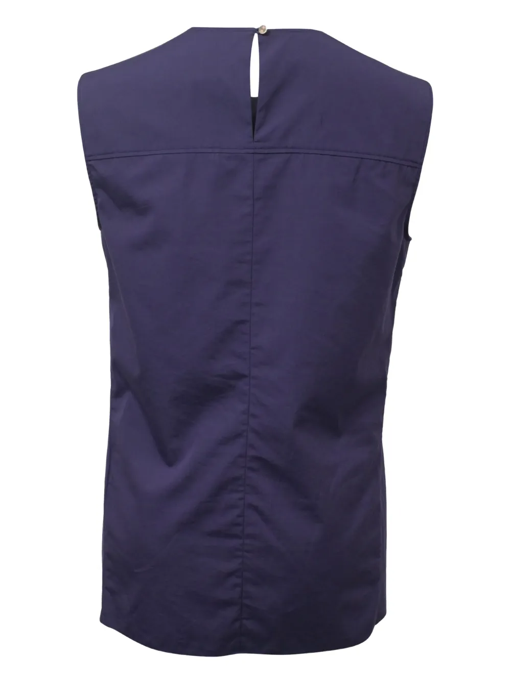 Hermès Pre-Owned fold-collar sleeveless top | Image 2