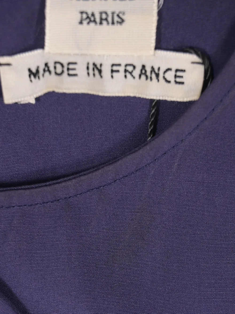 Pre-owned Hermes Fold-collar Sleeveless Top In Blue