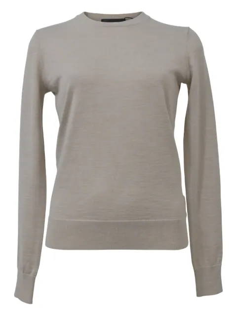 Theory crew-neck ribbed-trim sweater