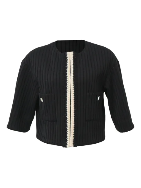 CHANEL Pre-Owned pocket collarless cardigan