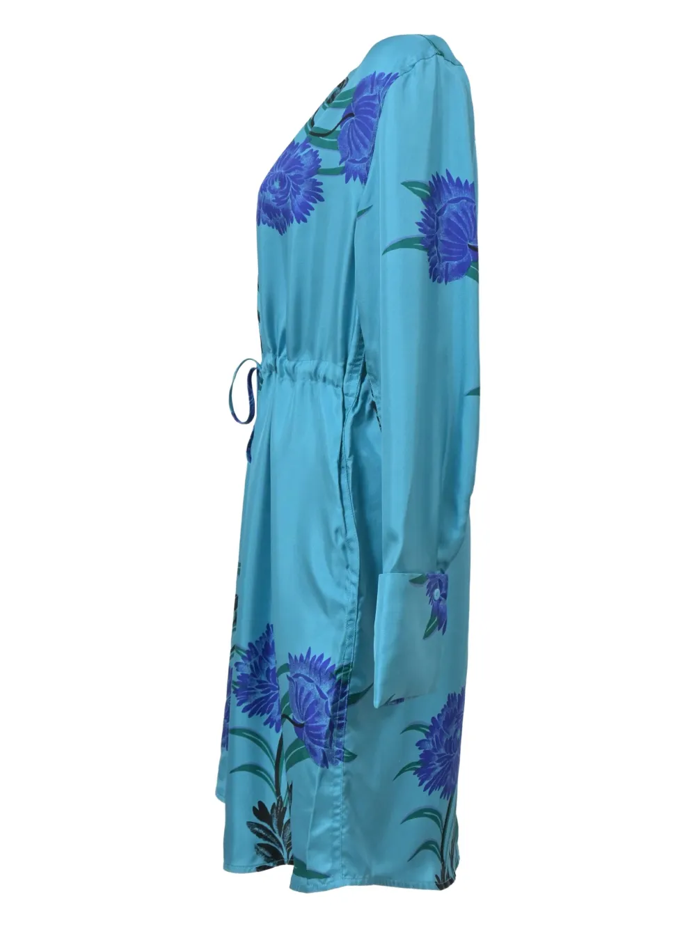 DIANE VON FURSTENBERG Pre-owned Farren Printed Midi Dress In Blue