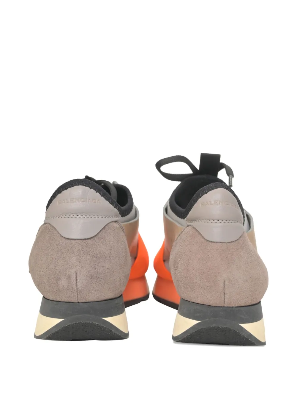 Pre-owned Balenciaga Race Runner Sneakers In Gray