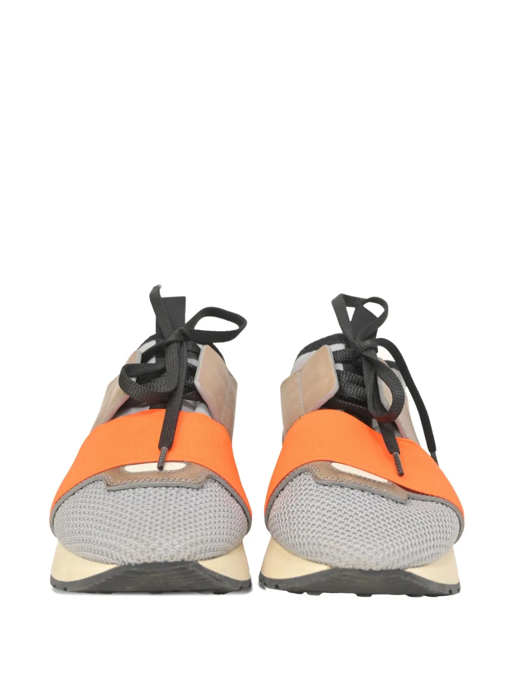 Pre-owned Balenciaga Race Runner Sneakers In Gray