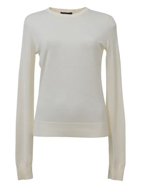 Theory crew-neck ribbed-trim sweater