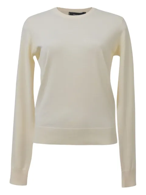 Theory crew-neck ribbed-trim sweater