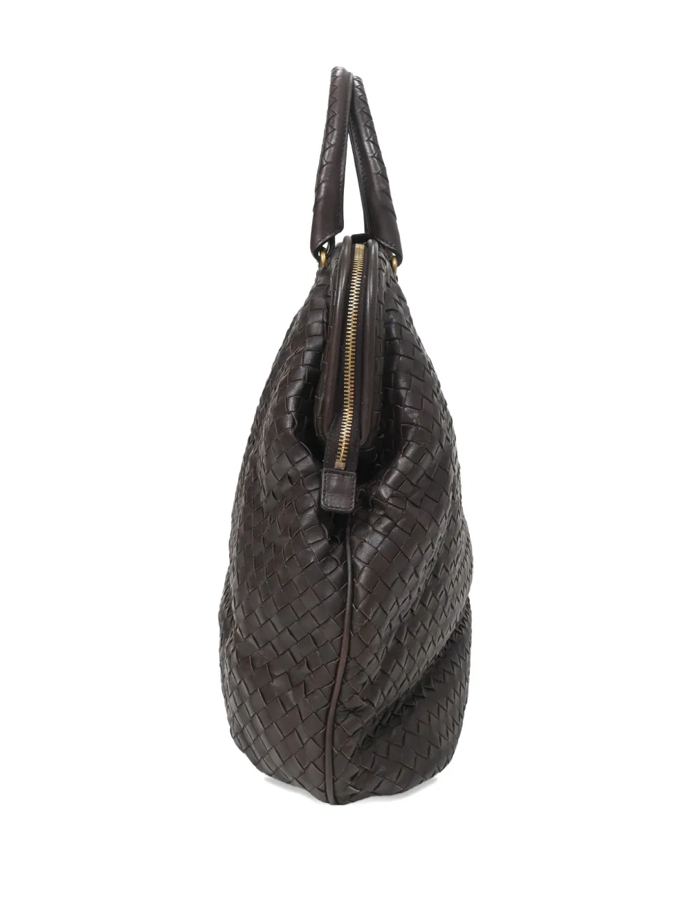 Pre-owned Bottega Veneta Intrecciato Tote Bag In Brown