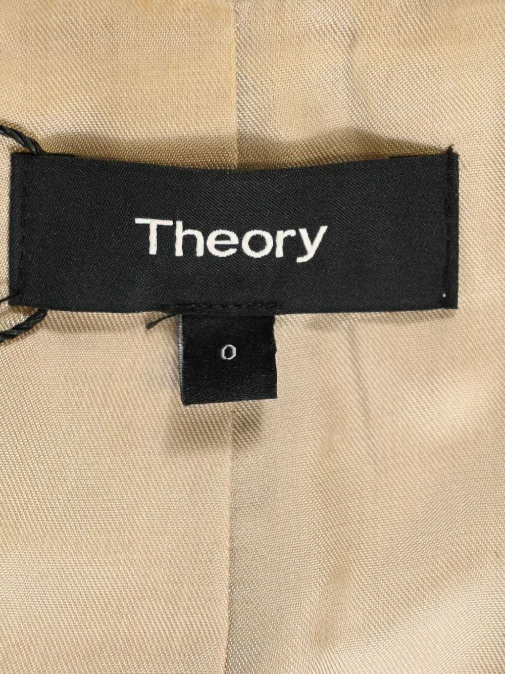 Pre-owned Theory Single-breasted Tweed Blazer In Neutral