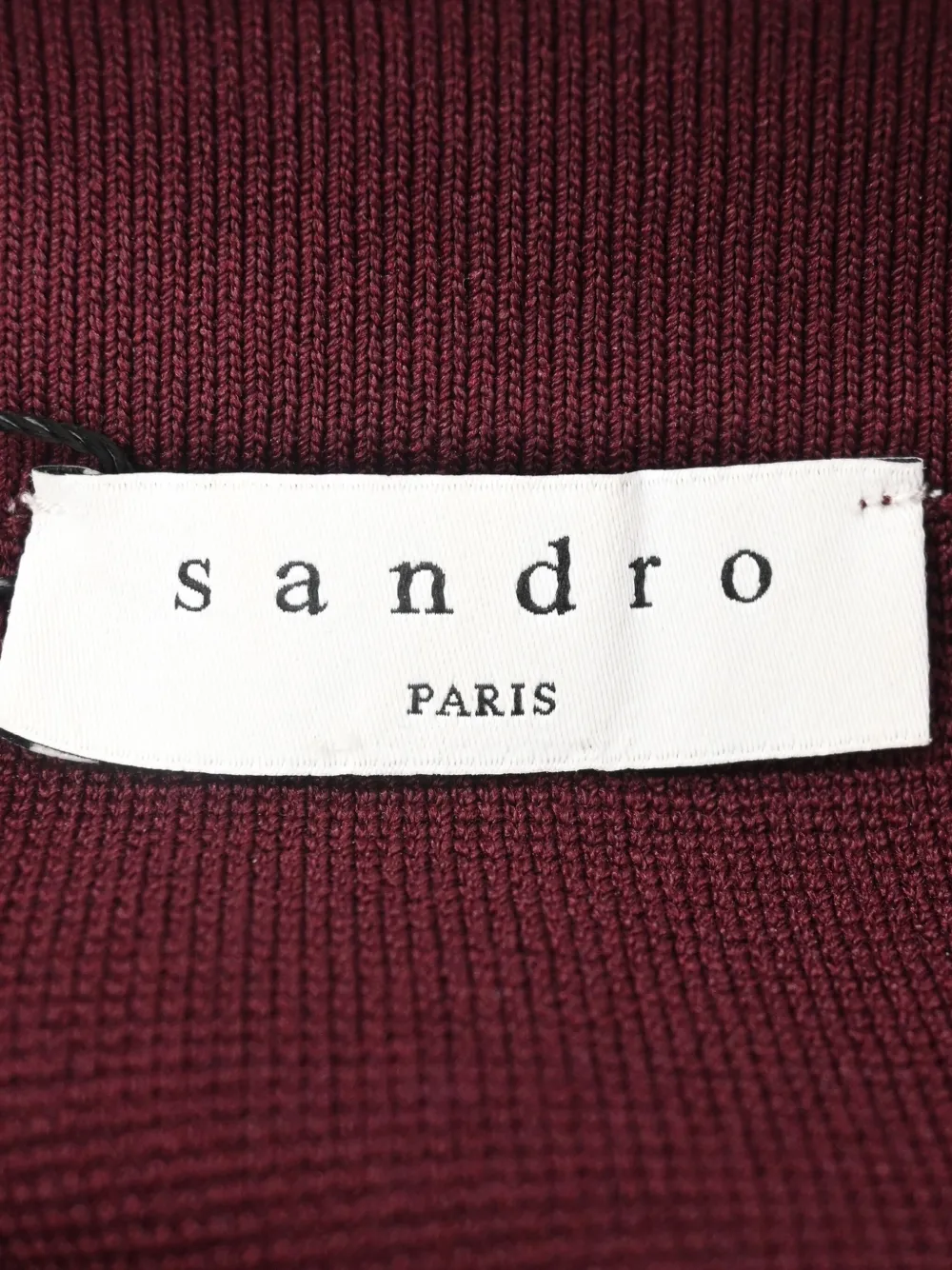 Pre-owned Sandro Asymmetric Decorative-button Mini Skirt In Red