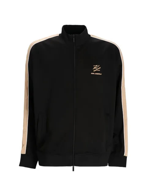 Karl Lagerfeld stripe zip sweater 