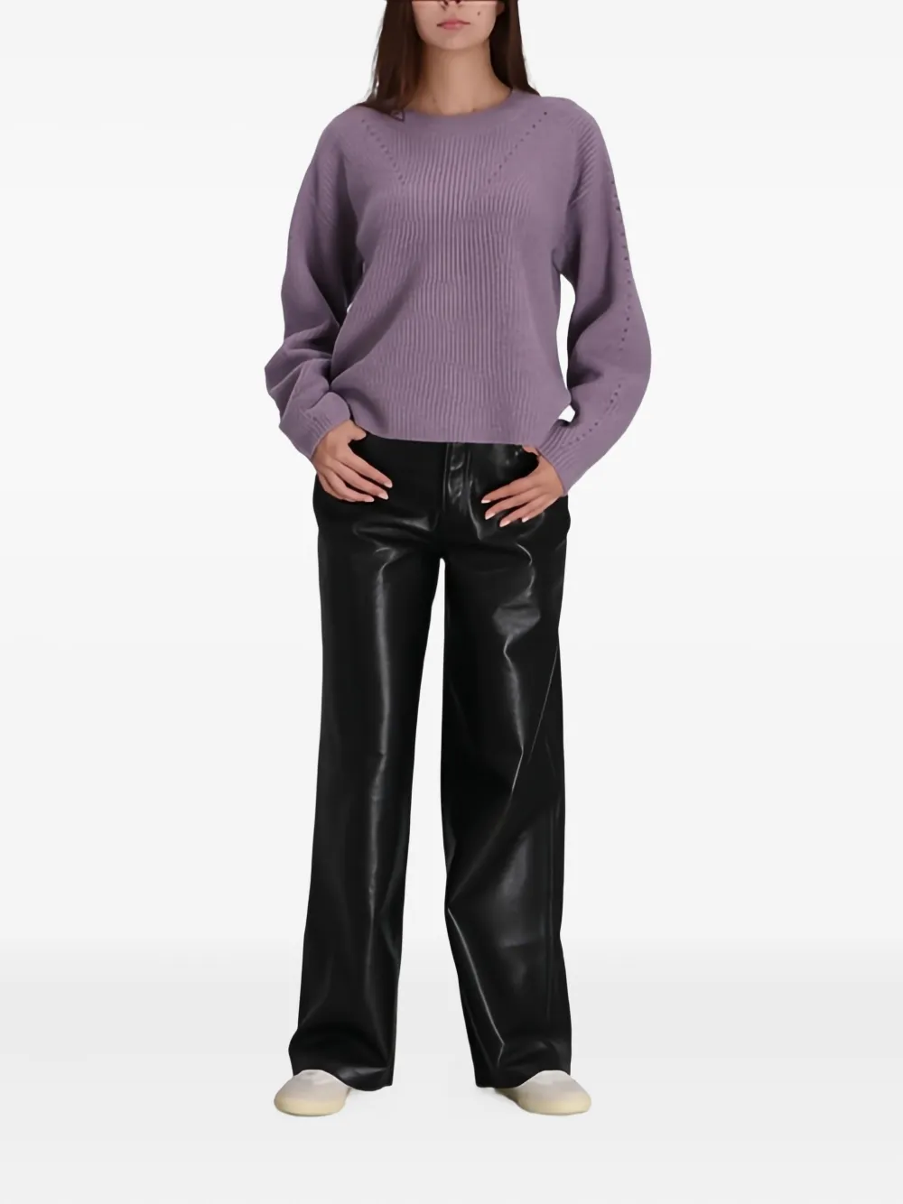 Hugo Boss Fenne Sweater In Purple