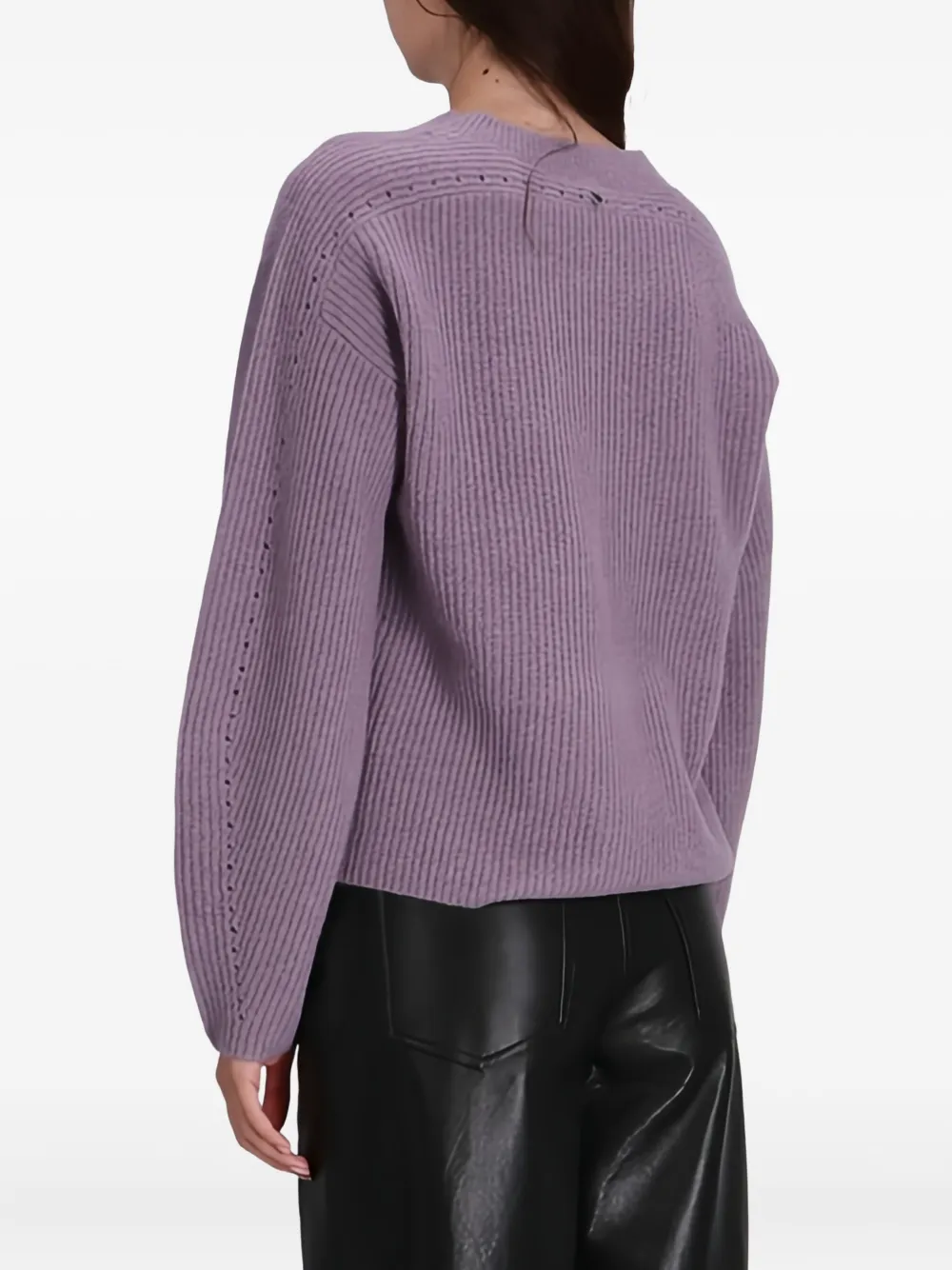 Hugo Boss Fenne Sweater In Purple