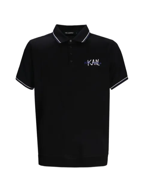 Karl Lagerfeld logo-detail polo shirt 