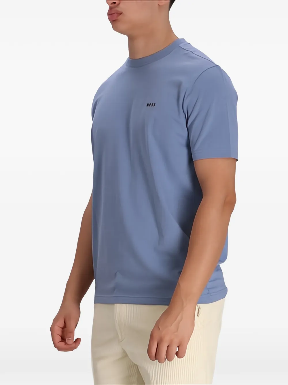 BOSS T-shirt met logo Blauw
