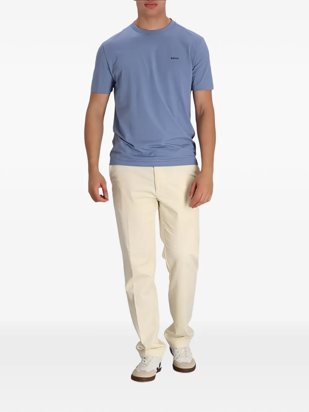 BOSS T-shirt met logo Blauw