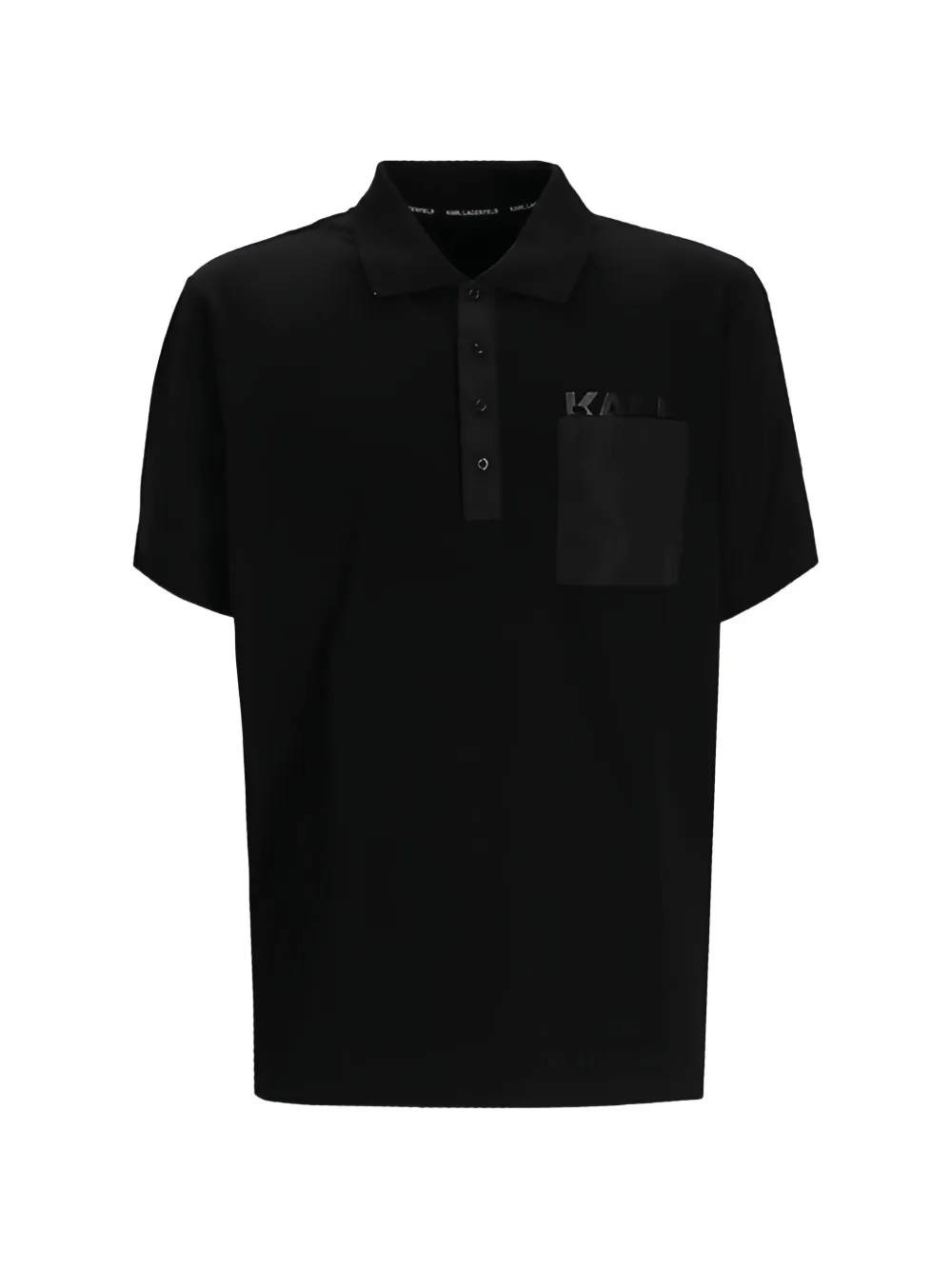 Karl Lagerfeld chest-pocket polo shirt - Nero