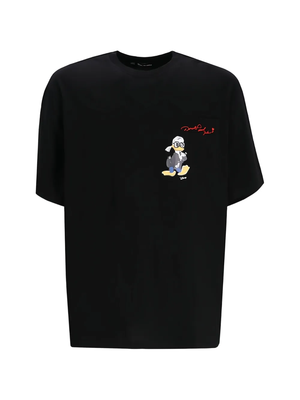 Karl Lagerfeld crewneck cartoon T-shirt - Nero