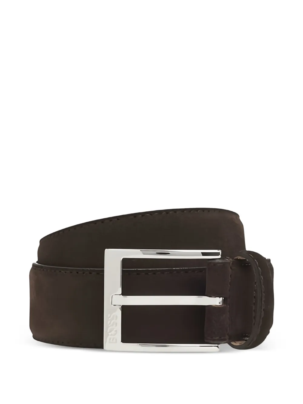 BOSS Elloy square-buckle belt - Marrone