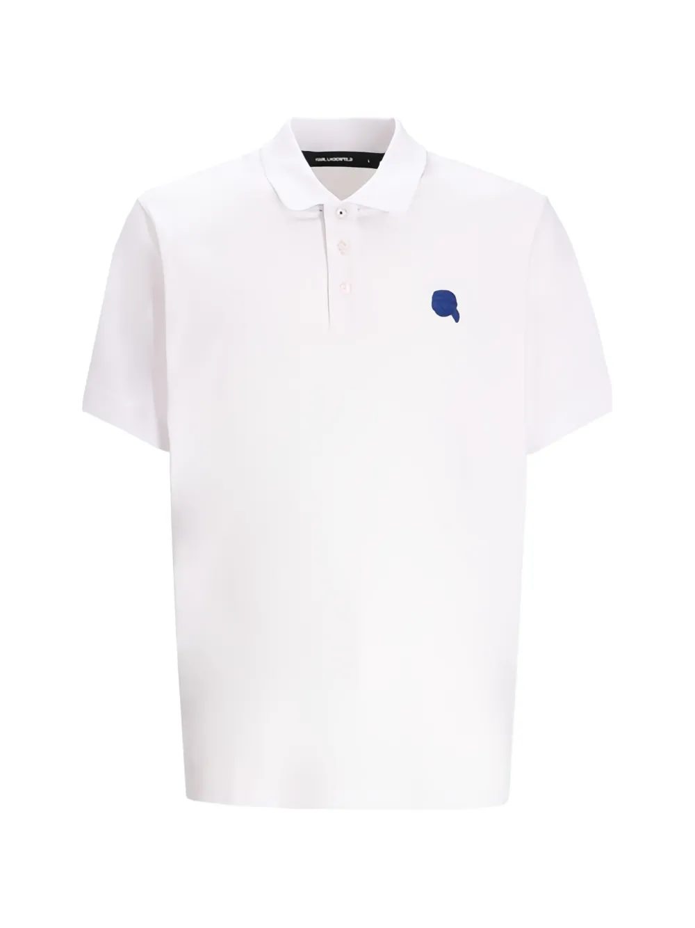 Karl Lagerfeld logo polo shirt - Bianco