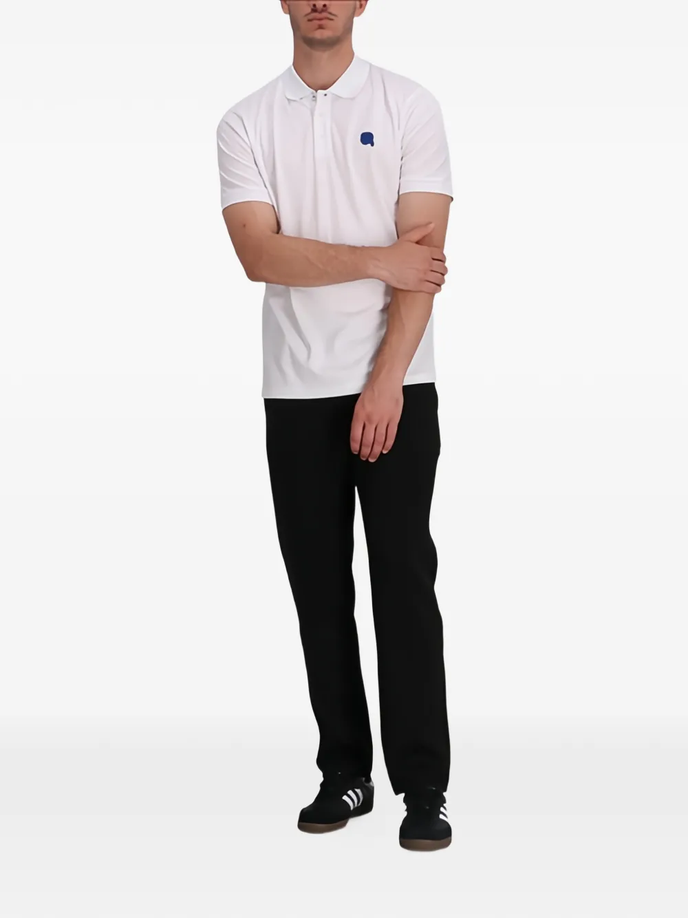 Karl Lagerfeld Poloshirt met logo Wit