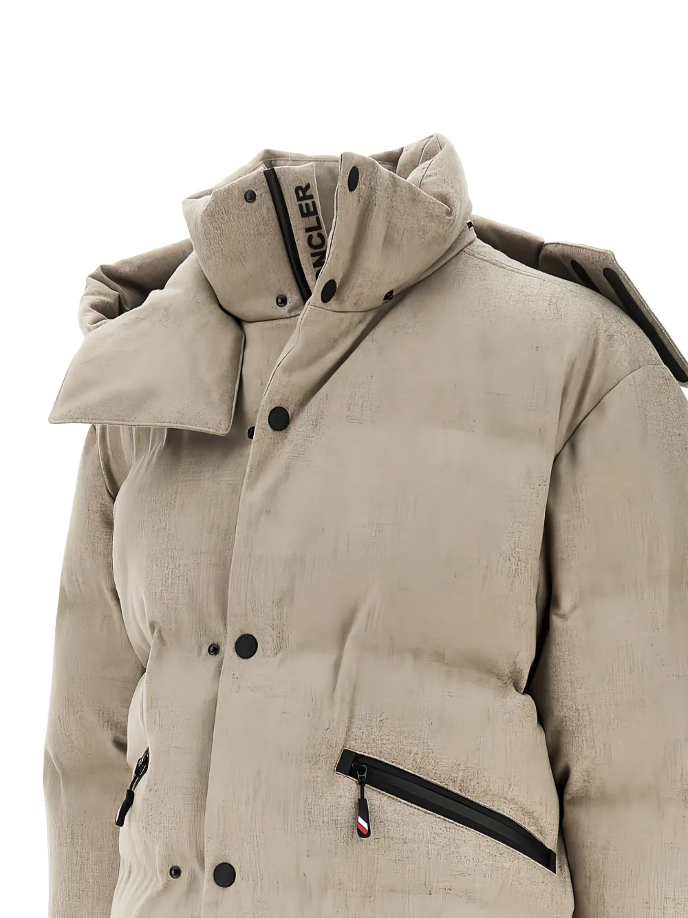 Moncler Grenoble Krun ski-jack met capuchon - Beige