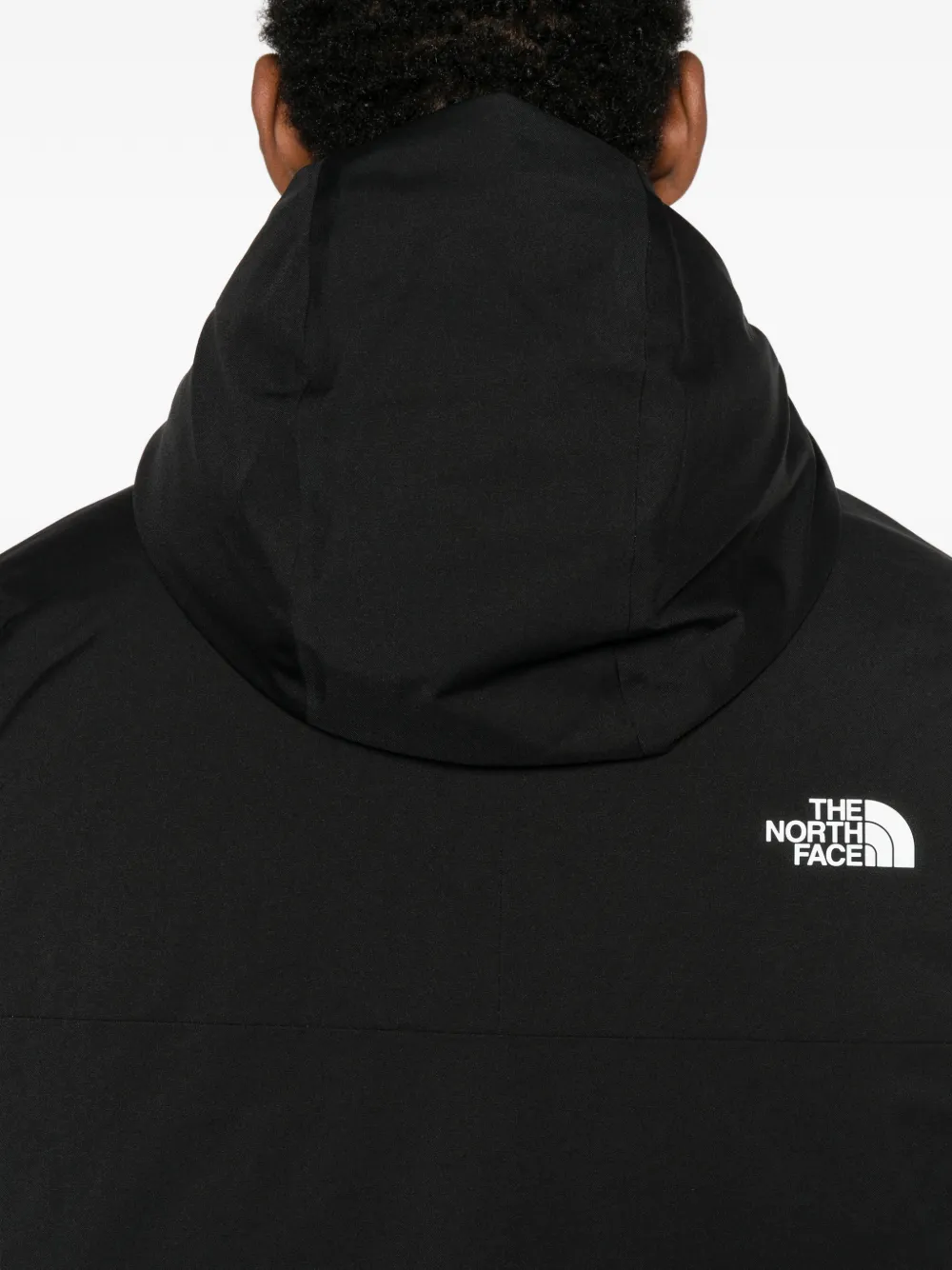 The North Face Parka met capuchon en logodetail Zwart