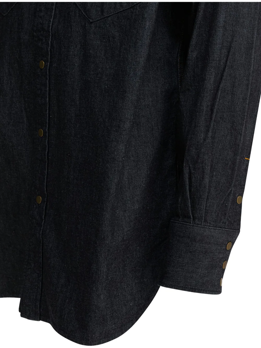 BEAMS PLUS Denim overhemd met zak Blauw